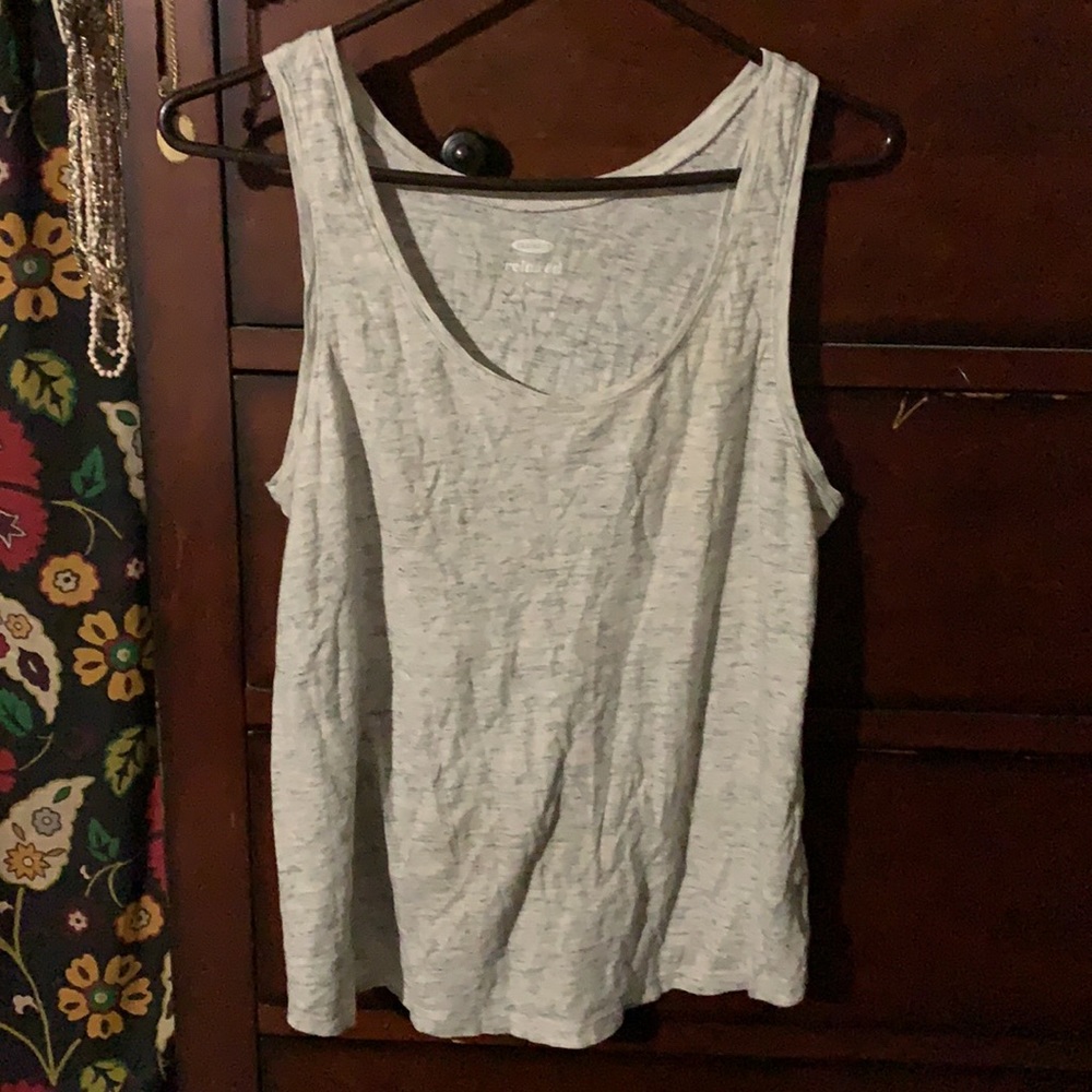 Heather Grey Old Navy relaxed tank size S